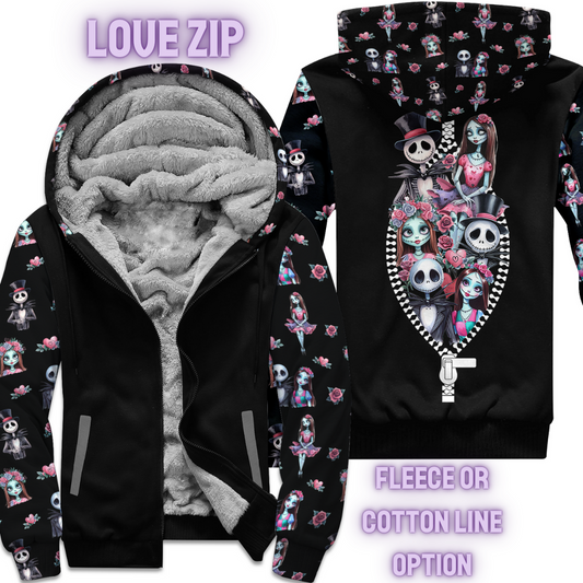 LOVE ZIP - FLEECE/COTTON JACKET RUN 8-PREORDER CLOSING 2/2