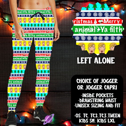 LEFT ALONE  - JOGGER/CAPRI XMAS SWEATER RUN CLOSING 10/30