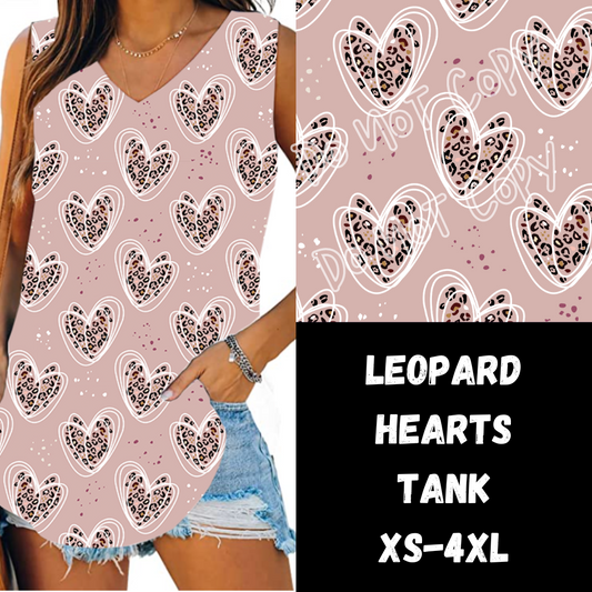 LEOPARD HEARTS-PPO8 RUN-V-NECK TANK PREORDER CLOSING 1/17 ETA APRIL