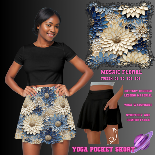 MOSAIC FLORAL -SKORT 4 PREORDER CLOSING 2/13