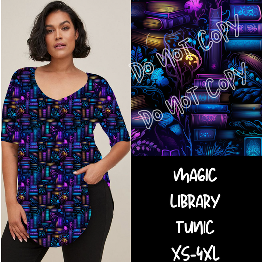 MAGIC LIBRARY-PPO7 RUN-V-NECK TUNIC PREORDER CLOSING 11/17 ETA DEC/JAN