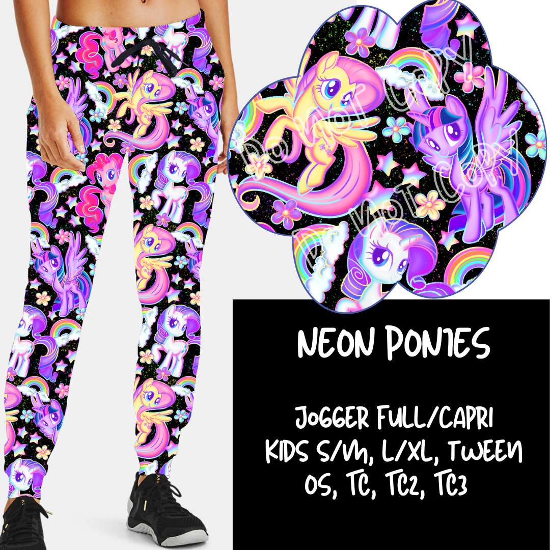 NEON PONIES - BATCH 80 - JOGGER/CAPRI PREORDER CLOSING 10/27 ETA MID DEC