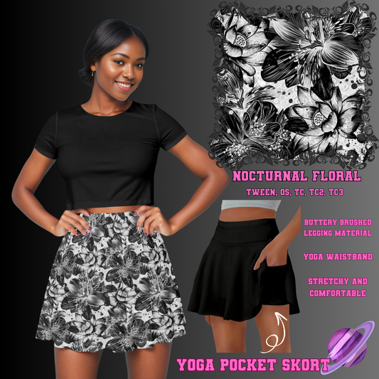 NOCTURNAL FLORAL-SKORT 4 PREORDER CLOSING 2/13
