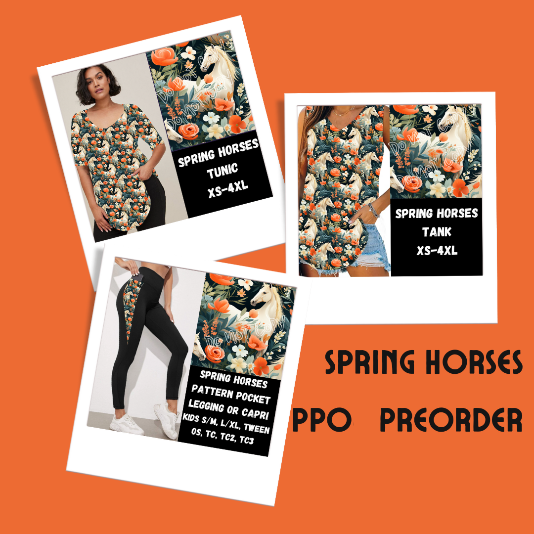 SPRING HORSES-SPRING PPO PREORDER CLOSING 1/23