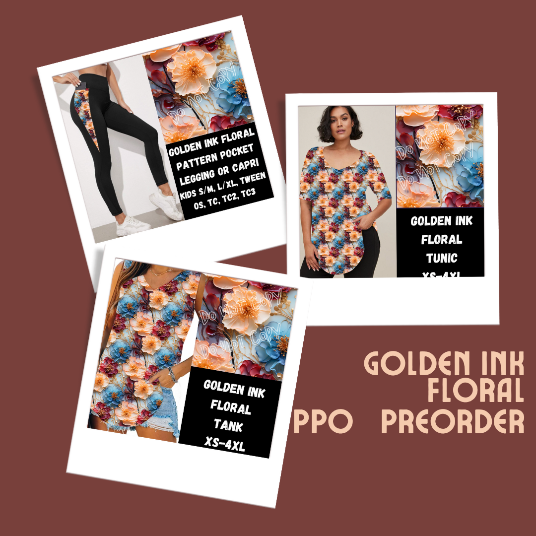 GOLDEN INK FLORAL-SPRING PPO PREORDER CLOSING 1/23