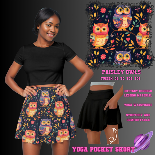 PASILEY OWLS -SKORT 4 PREORDER CLOSING 2/13