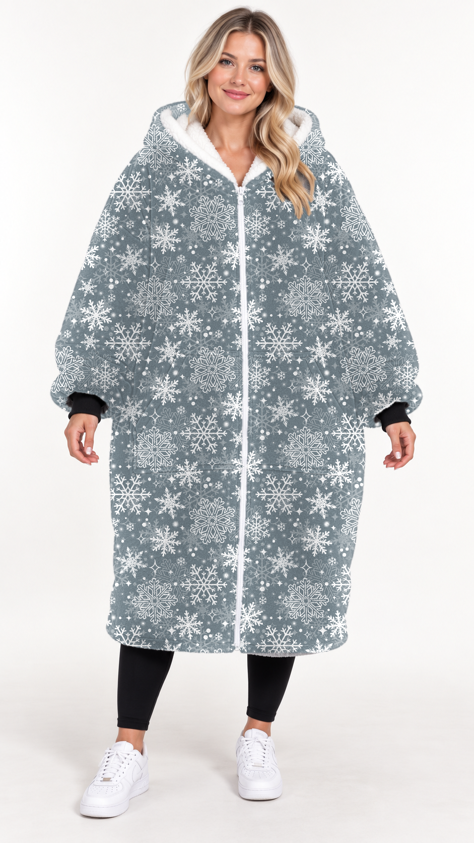 PALE SNOWFLAKES-HOODIE BLANKET PREORDER-CLOSING 9/20