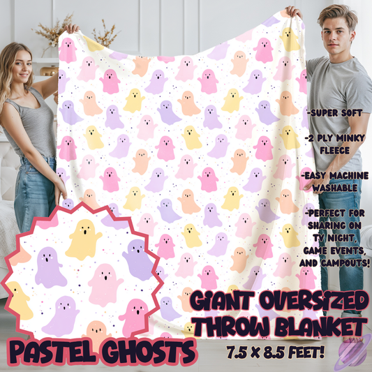 PASTEL GHOSTS-OVERSIZED THROW 14-PREORDER CLOSING 10/8