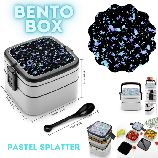 PASTEL SPLATTER-BENTO LUNCH BOX-PREORDER CLOSING 11/20 ETA JAN