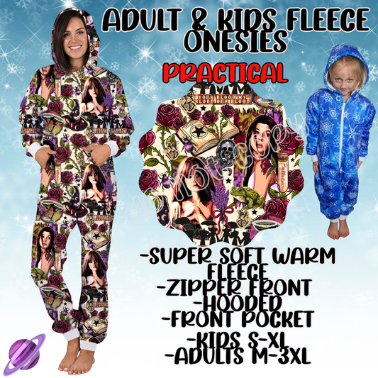 PRACTICAL - ADULT & KIDS FLEECE ONESIES CLOSING 9/28