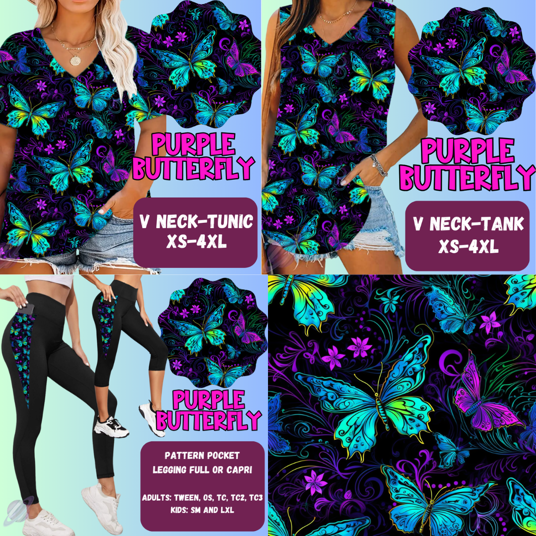 PURPLE BUTTERFLY-PPO 13- TOPS AND BOTTOMS-PREORDER CLOSING 6/15