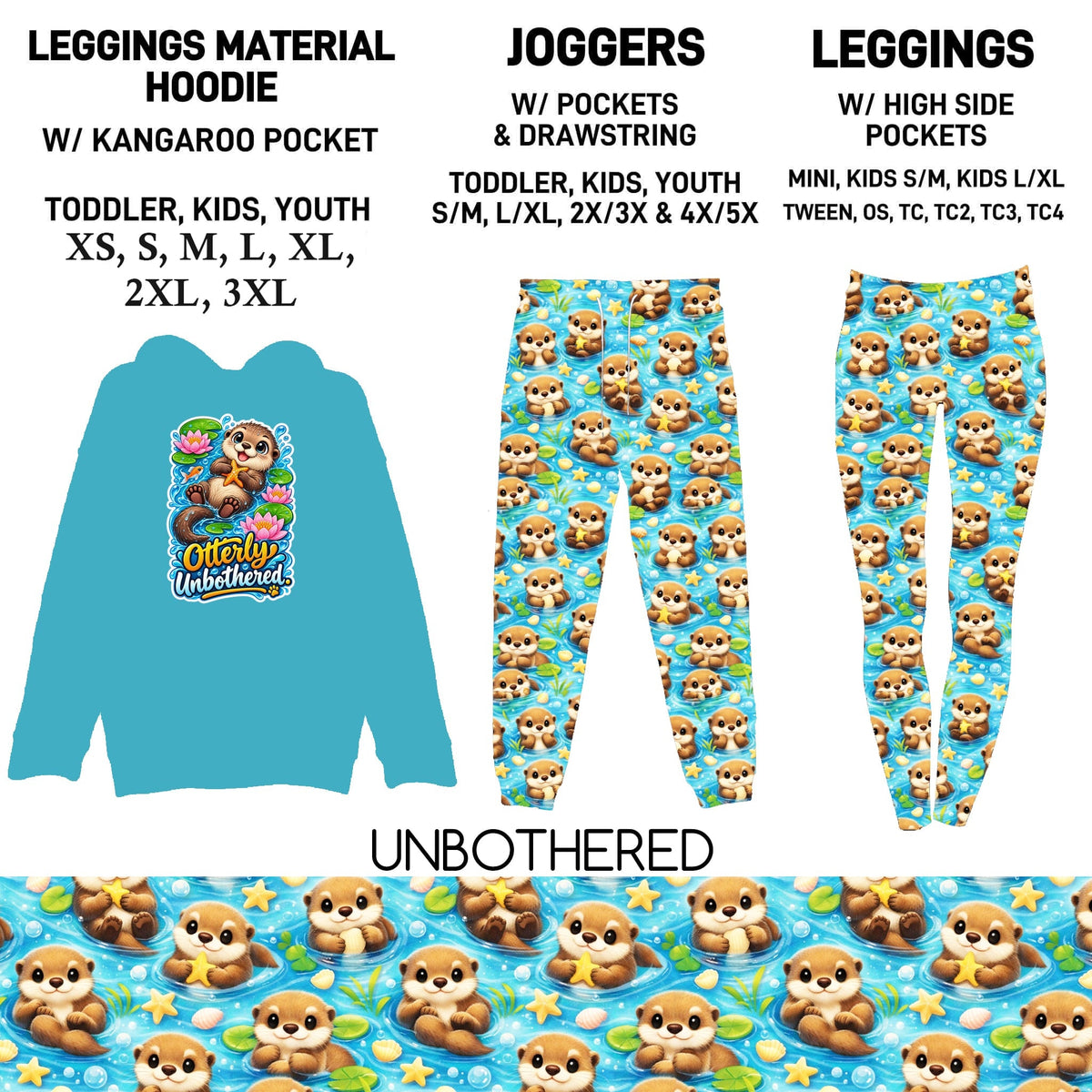 HDT1 - Unbothered Leggings Material Hoodie/Leggings/Full Joggers - Preorder Due 10/25 ETA: Late Dec