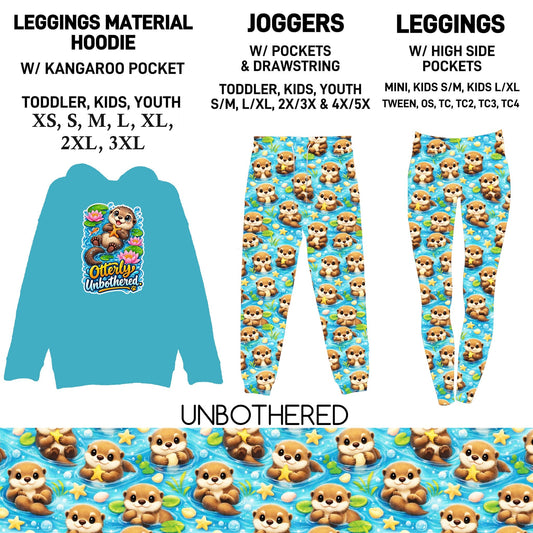 HDT1 - Unbothered Leggings Material Hoodie/Leggings/Full Joggers - Preorder Due 10/25 ETA: Late Dec