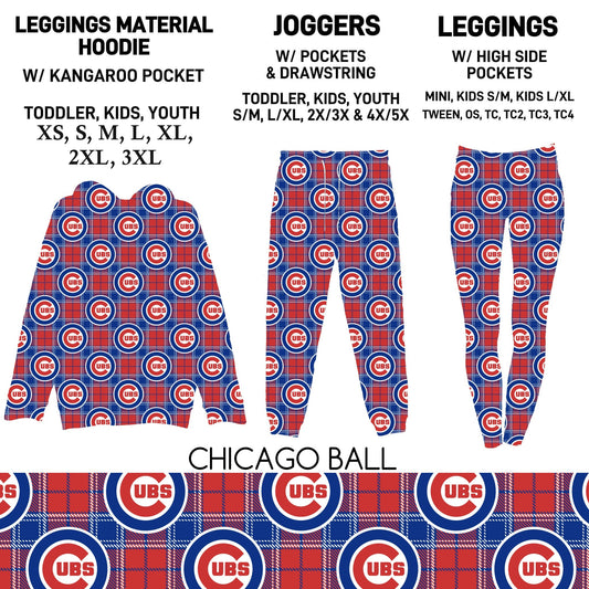 HDT1 - Chicago Ball Leggings Material Hoodie/Leggings/Full Joggers - Preorder Due 10/25 ETA: Late Dec