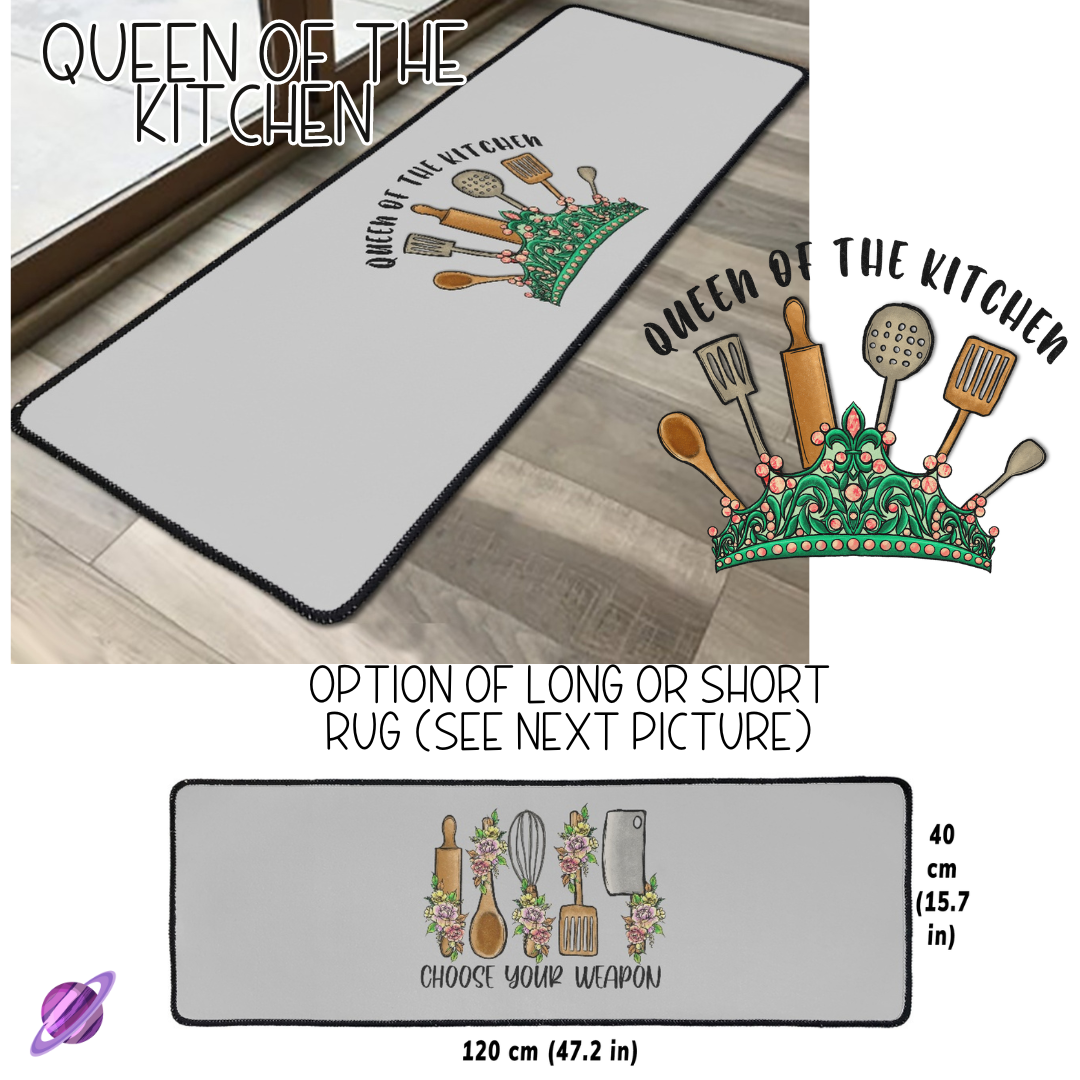 QUEEN OF THE KITCHEN- SHORT/LONG FLOOR MAT PREORDER CLOSING 1/14