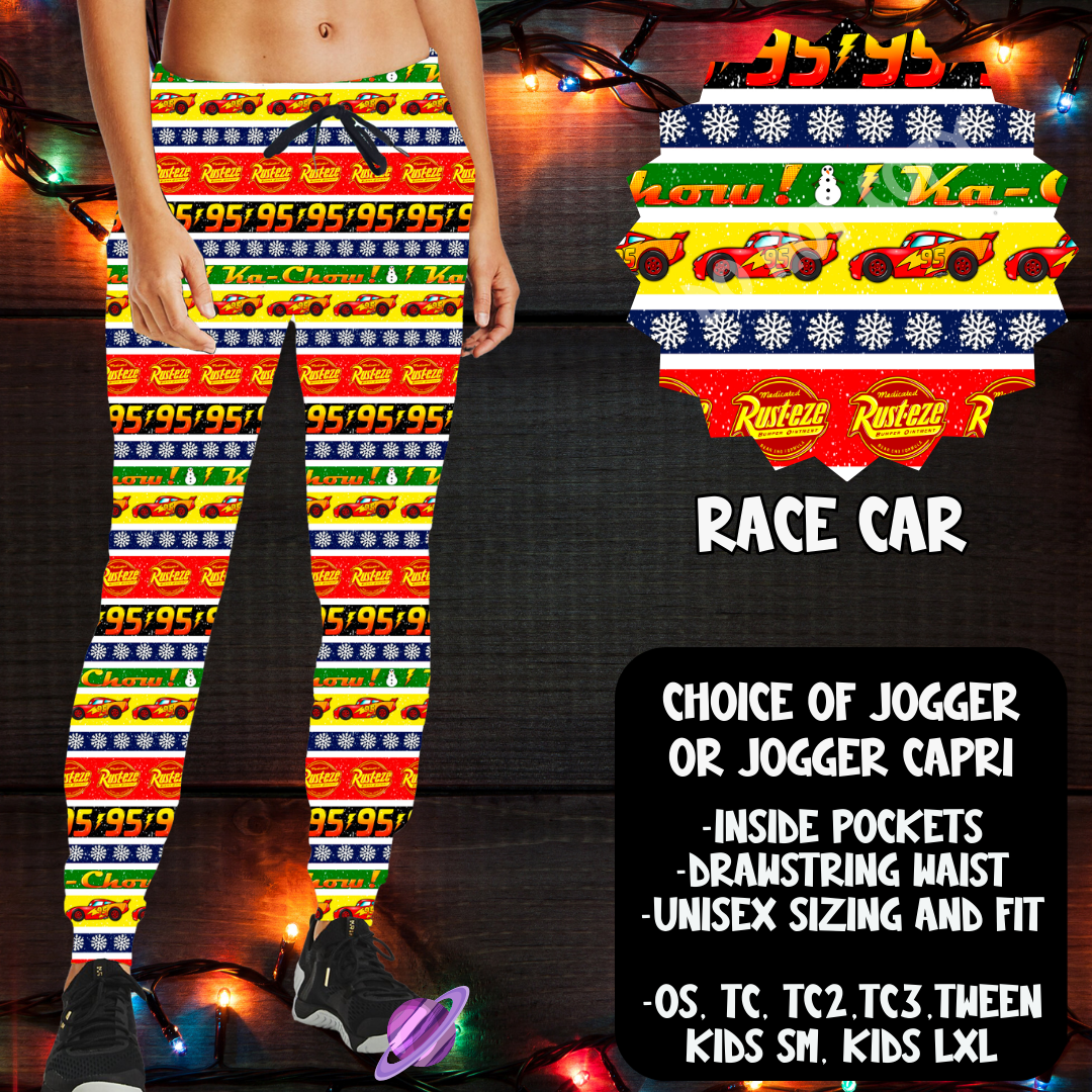 RACE CAR-BOTTOMS-XMAS SWEATER PREORDER-9/27