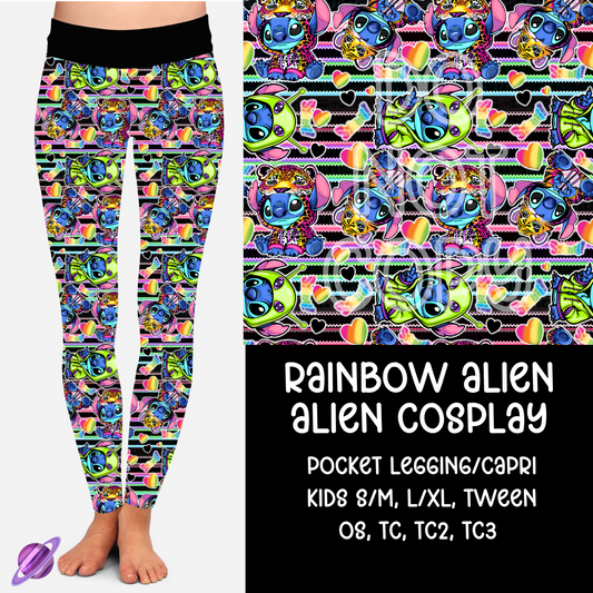 RAINBOW ALIEN - ALIEN COSPLAY RUN - LEGGING/CAPRI PREORDER CLOSING 9/12