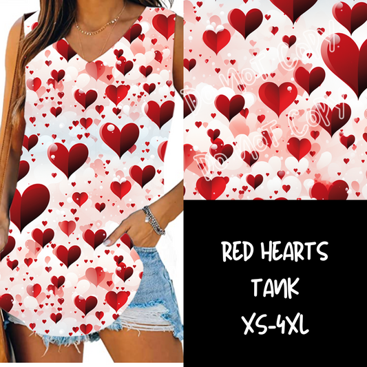 RED HEARTS-PPO7 RUN-V-NECK TANK PREORDER CLOSING 11/17 ETA DEC/JAN