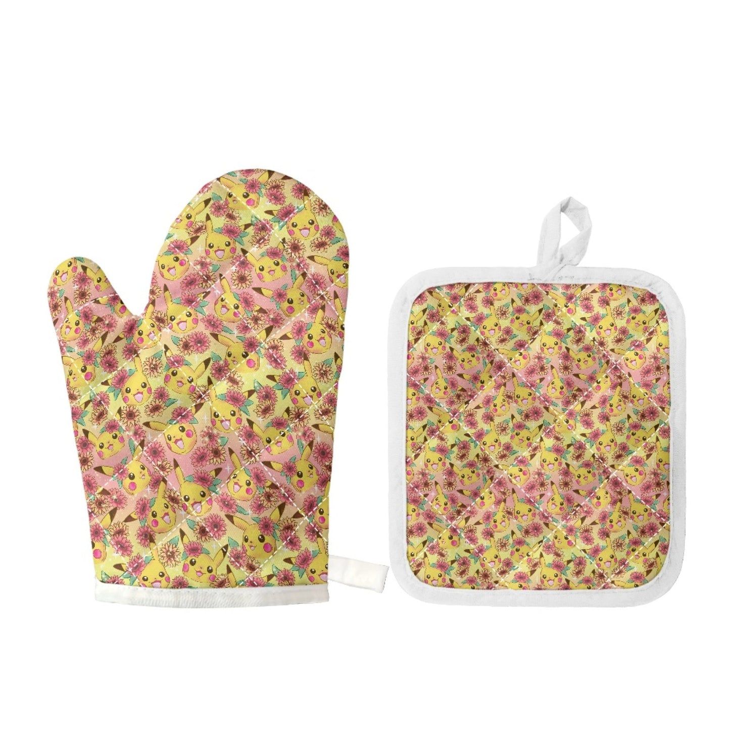 FLORAL PIKA - OVEN MITTS PREORDER CLOSING 10/29 ETA END DEC/EARLY JAN