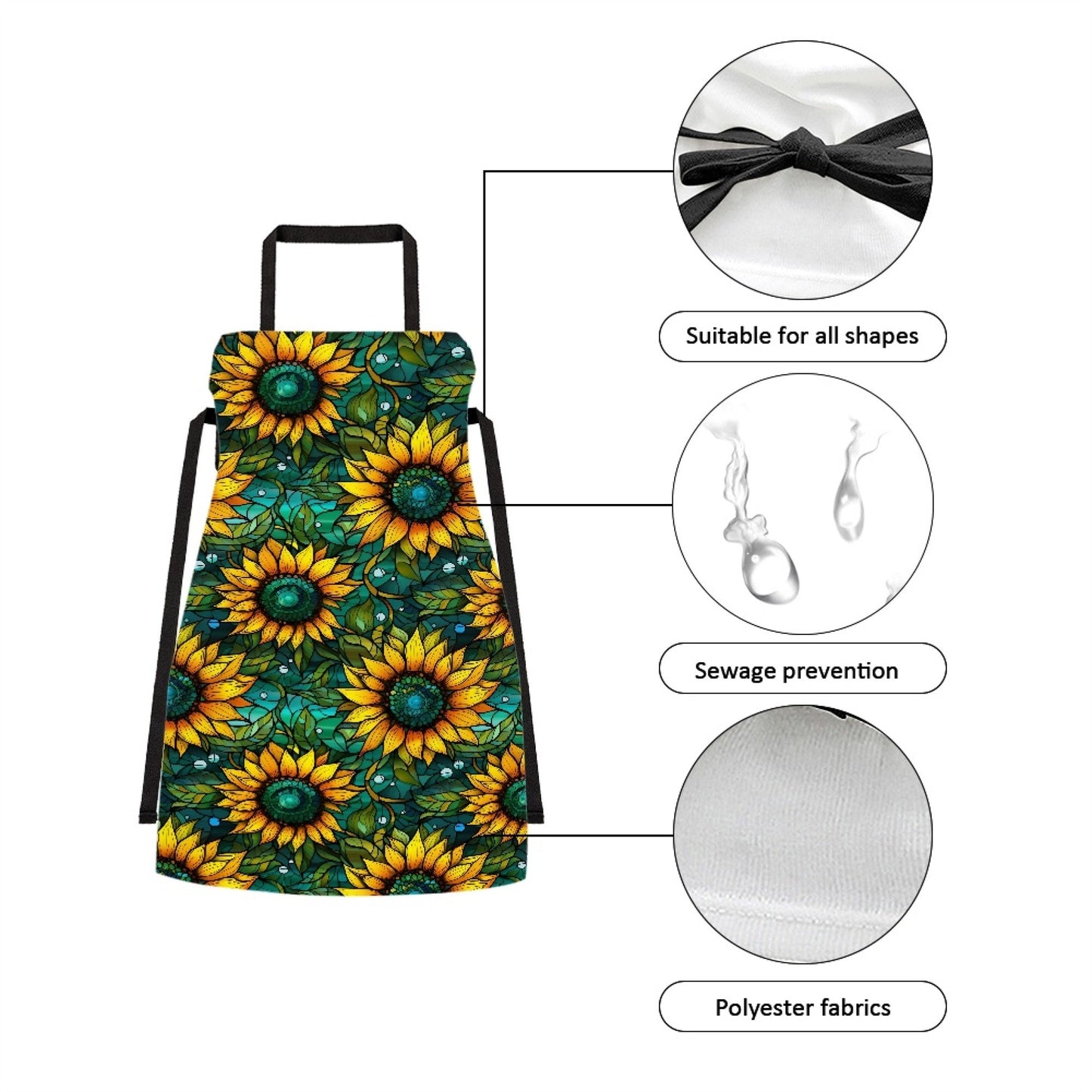 GLASS SUNFLOWER - APRON PREORDER CLOSING 10/30 ETA END DEC/EARLY JAN