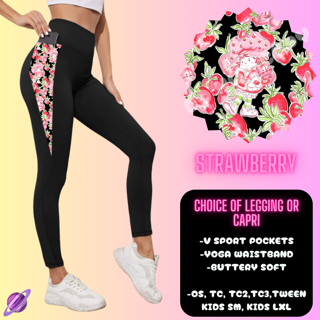 STRAWBERRY- HOODIE OUTFIT RUN-5 STYLE BOTTOMS- PREORDER 2/20