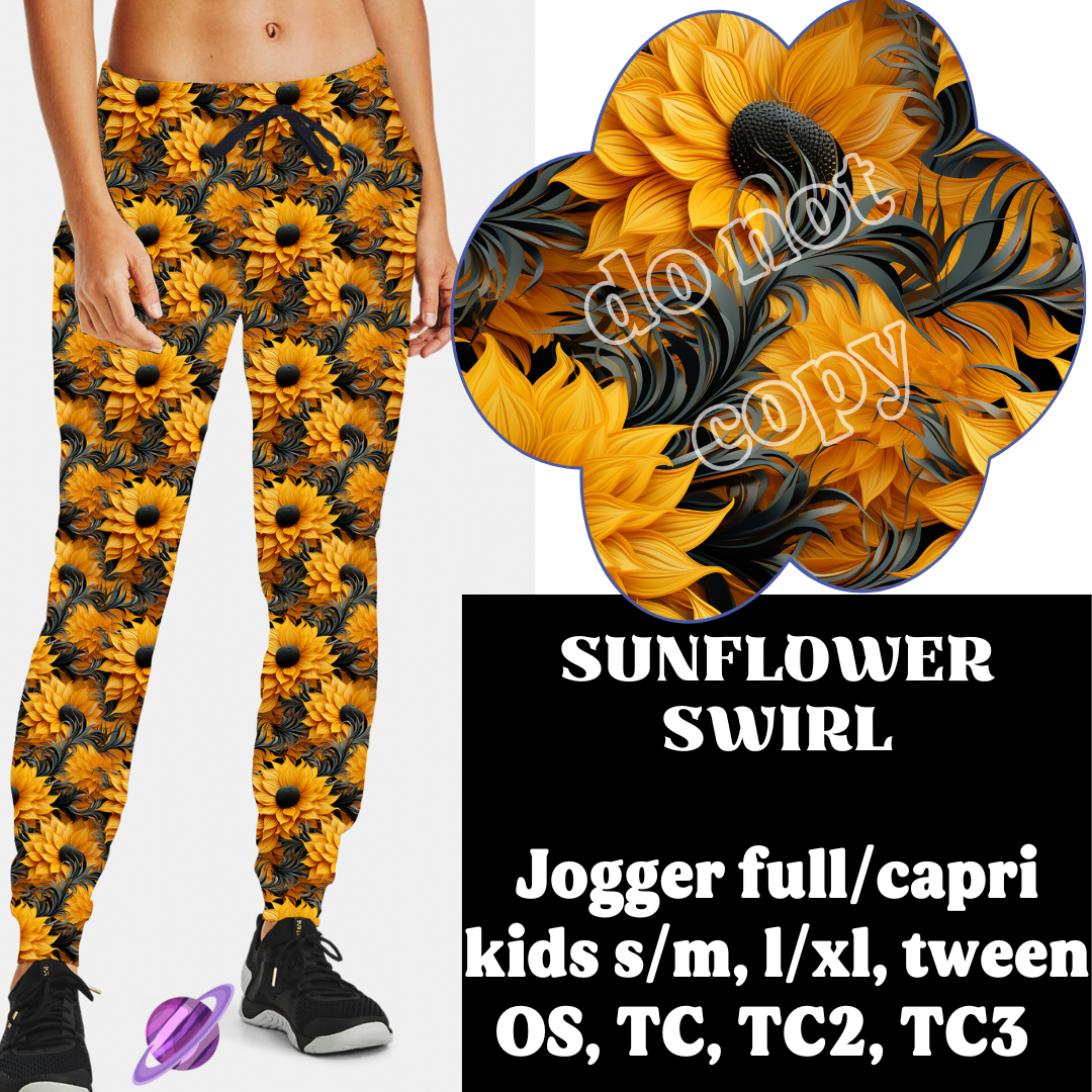 SUNFLOWER SWIRL - B87 - JOGGER/CAPRI PREORDER CLOSING 2/7 ETA END OF MARCH