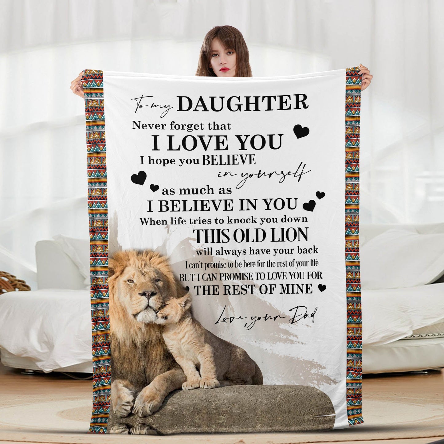 Daughter Lion - Letter Sherpa Blankets- Preorder Closing 9/18- ETA Mid/End Nov