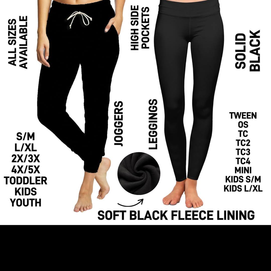 FL3C - Solid Black Fleece-Lined - Preorder Closing 12/2 ETA: Late Feb