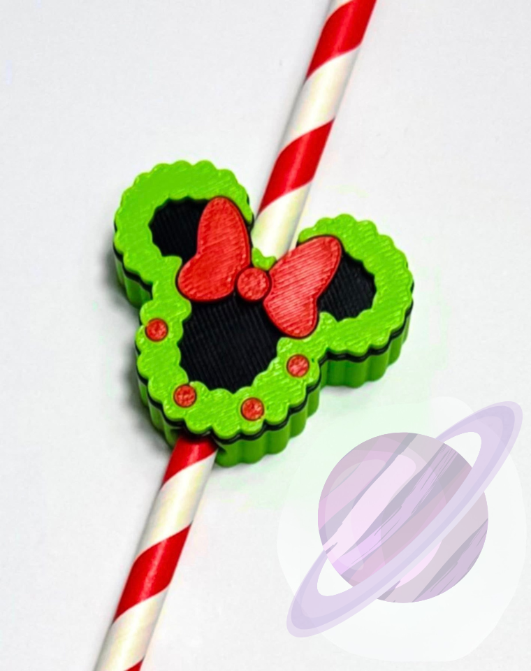 BOOTY SANTA- 3D PRINTED STRAW CHARM