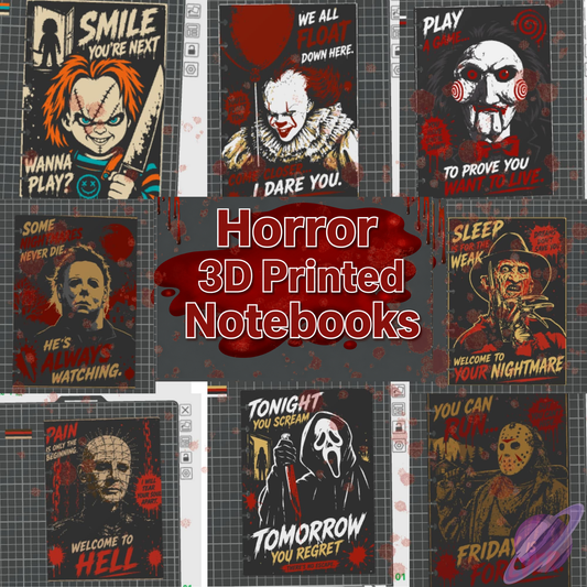 HORROR- 3D PRINTED REFILLABLE NOTEBOOK