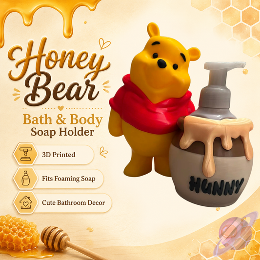 HONEY BEAR SOAP HOLDER- 3D PRINTED