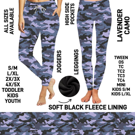 FL3C - Lavender Camo Fleece-Lined - Preorder Closing 12/2 ETA: Late Feb