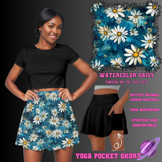 WATERCOLOR DAISY -SKORT 4 PREORDER CLOSING 2/13