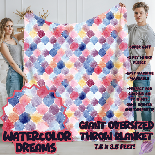 WATERCOLOR DREAMS-OVERSIZED THROW 14-PREORDER CLOSING 10/8