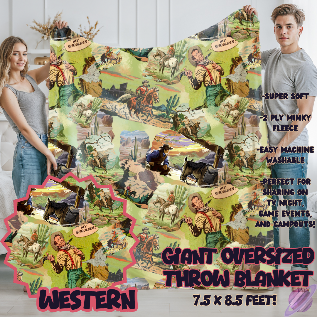 WESTERN-OVERSIZED THROW 14-PREORDER CLOSING 10/8