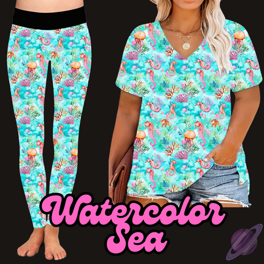 WATERCOLOR SEA-PRETTY RUN TUNIC/TANK PREORDER CLOSING 1/30
