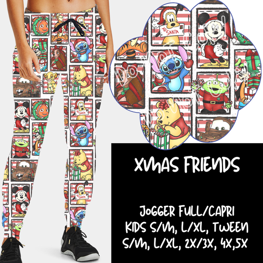 XMAS FRIENDS - HOLIDAY RUN 1 - JOGGER/CAPRI PREORDER CLOSING 9/17 ETA EARLY NOV