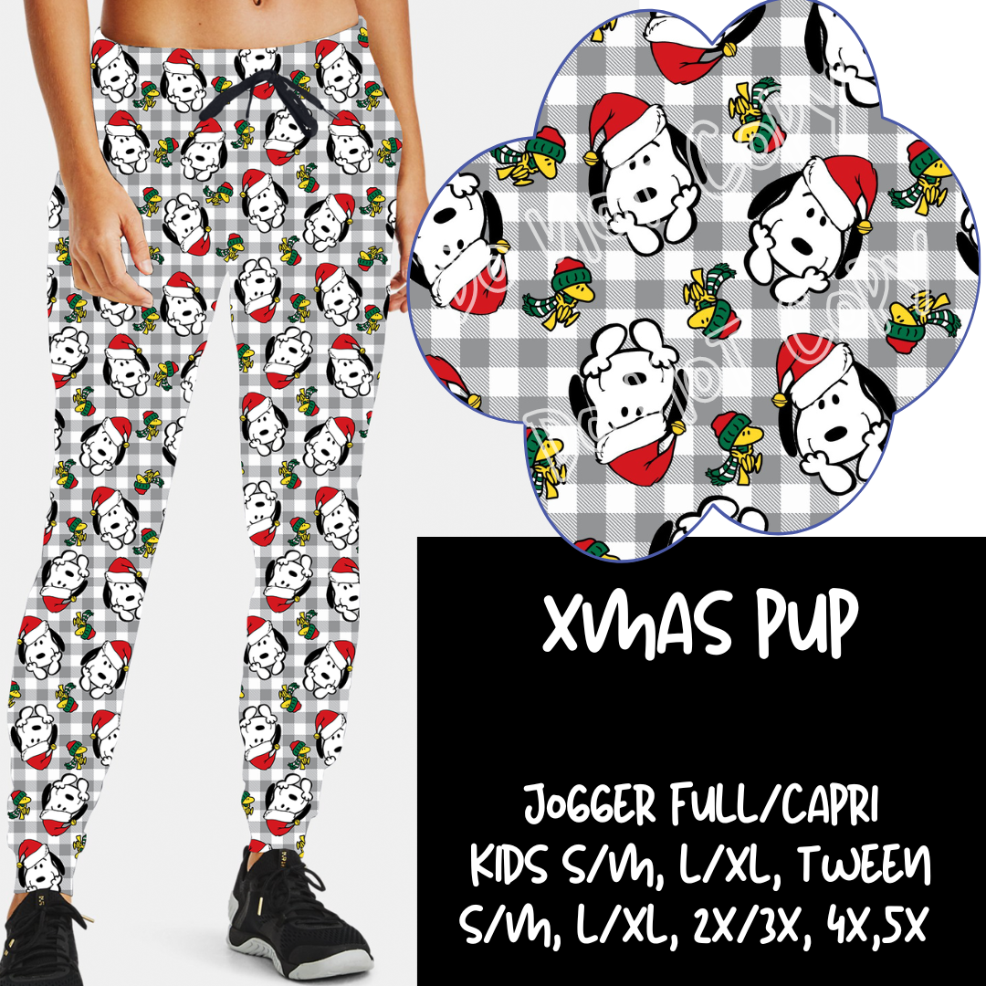 XMAS PUP - HOLIDAY RUN 2 - JOGGER/CAPRI PREORDER CLOSING 10/9 ETA MID NOV