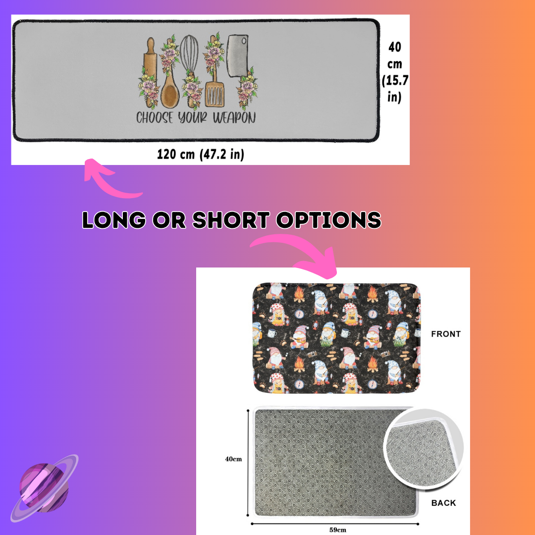 BW FLORAL- SHORT/LONG FLOOR MAT PREORDER CLOSING 1/14