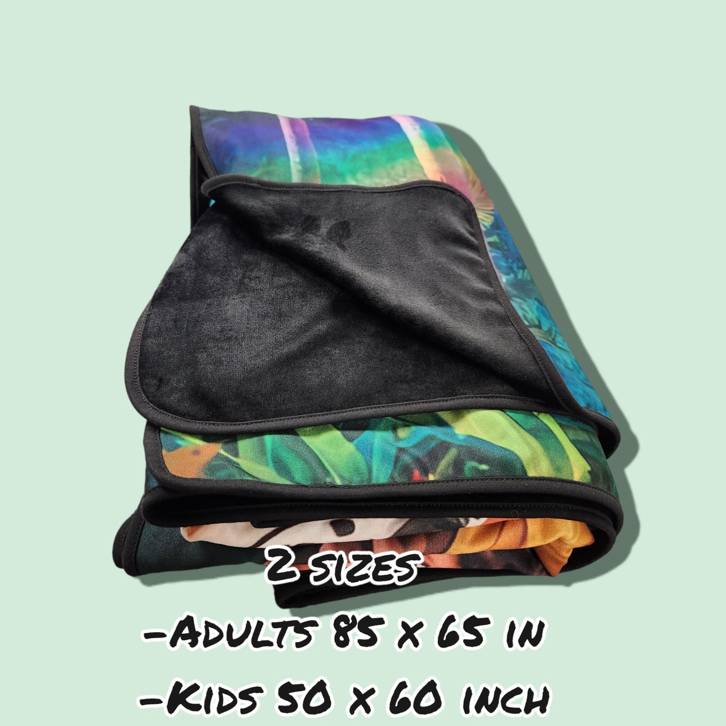 EXPLORE- SOFT BLACK FLEECE THROW BLANKETS RUN 3- PREORDER CLOSING 2/16