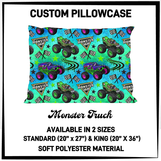 7PWS - Monster Truck Pillowcase - Preorder Due 10/7 ETA: Late Nov