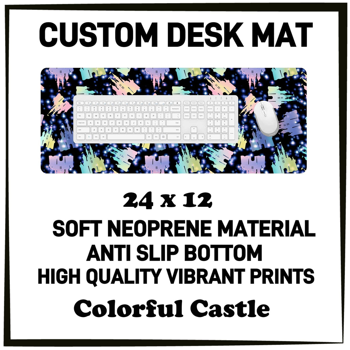 5DSK - Colorful Castle Desk Mat - Preorder Due 10/21 ETA: Mid-Dec