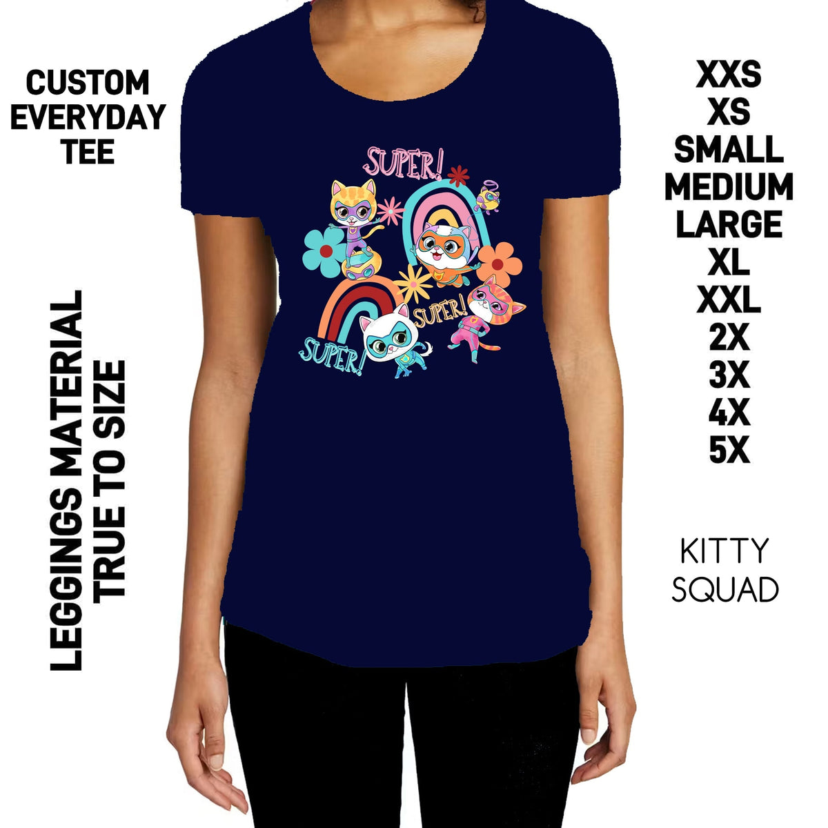 HDT1 - Kitty Squad Everyday Tee - Preorder Due 10/25 ETA: Late Dec