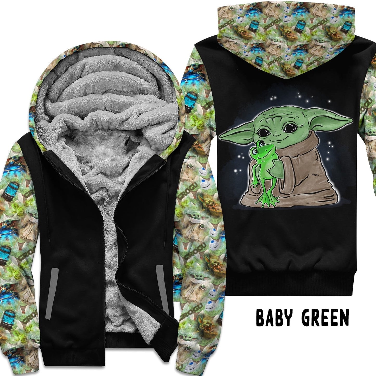 JACKET RUN 14-BABY GREEN-FLEECE OR COTTON LINER-PREORDER CLOSING 12/16
