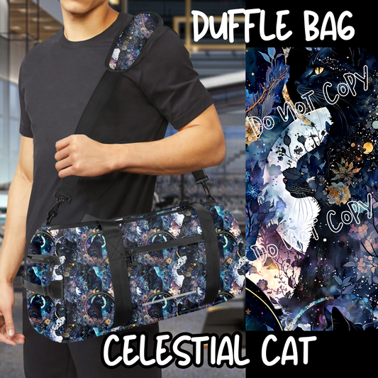 BAG RUN 2 - CELESTIAL CATS - DUFFLE BAG - PREORDER CLOSING 8/29 ETA END OF OCT/EARLY NOV