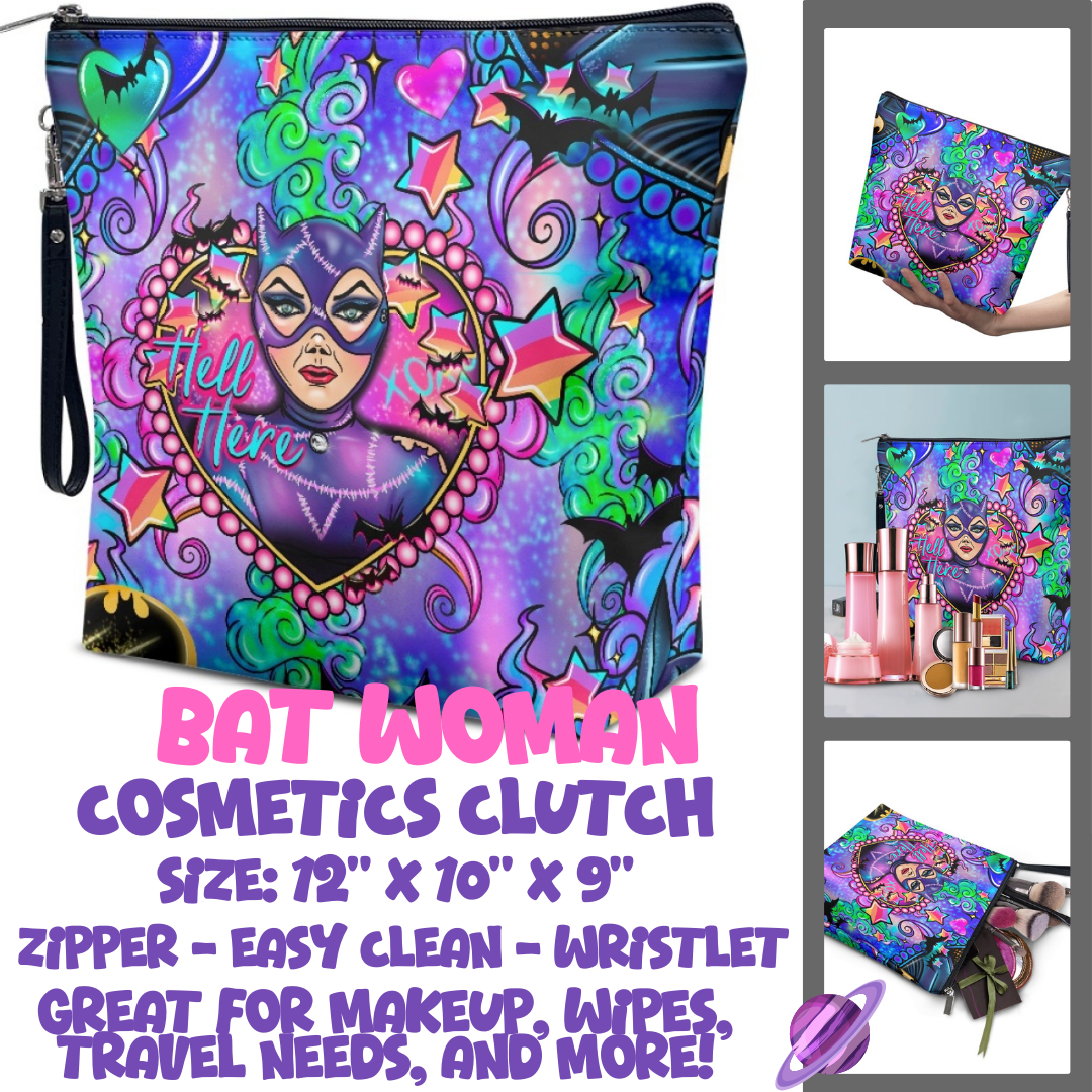 BAT WOMAN - CUSTOM COSMETIC CLUTCH PREORDER CLOSES 12/16