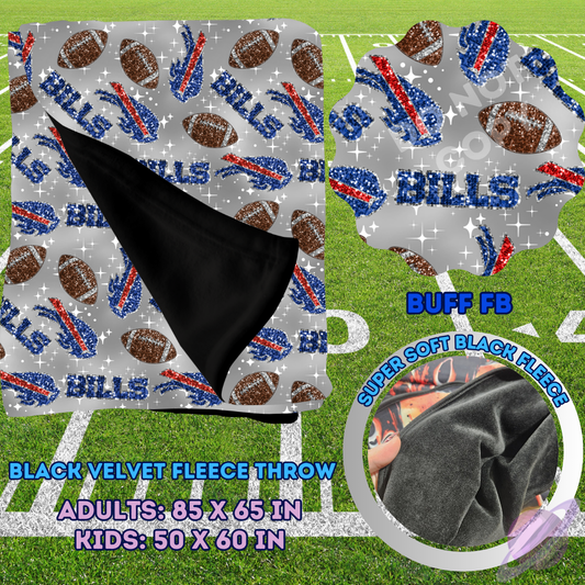 BUFF FB-SEQUIN THROW BLANKET RUN-SOFT CLOSE 8/9-HARD CLOSE 8/11