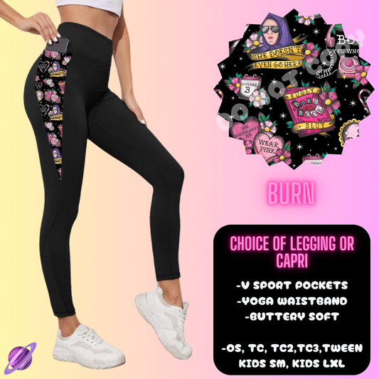 BURN LEGGING/CAPRI-OUTFIT RUN PREORDER CLOSING 1/10