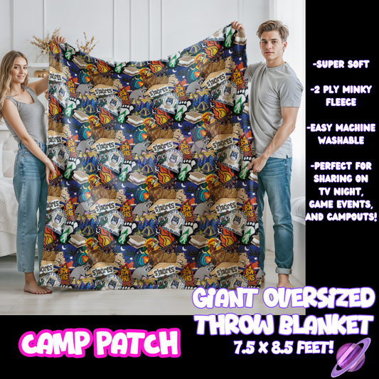 CAMP PATCH - GIANT SHAREABLE THROW BLANKETS ROUND 10-PREORDER CLOSING 12/2