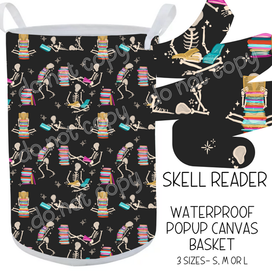 SKELL READER - CANVAS BASKET